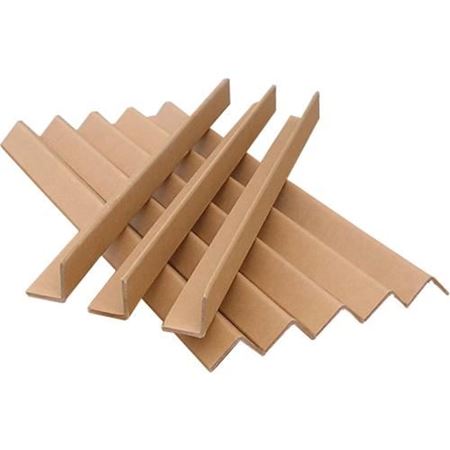 Aviditi Fibreboard Heavy Duty Edge Protectors, 3 x 3 x 48, Thickness  .225, White, Use to Protect Corners of Boxes and Stabilize Shipments, Case  of