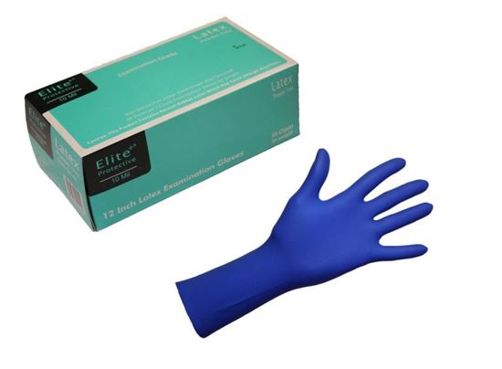 Picture of High-Risk 12" Latex Gloves - 10 mil