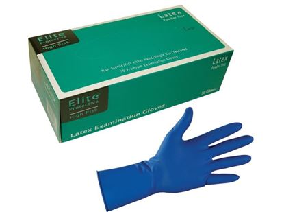 Picture of High-Risk 12" Latex Gloves - 14 mil