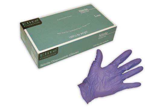 Picture of Elite Indigo Blue Nitrile Industrial Grade Glove