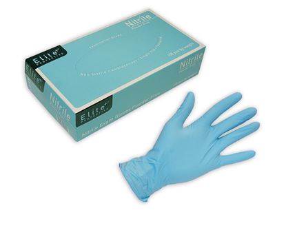 Picture of Elite Blue Nitrile Exam Grade Glove XS-XL