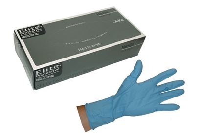 Picture of Elite Extra Blue Nitrile Exam Grade Glove