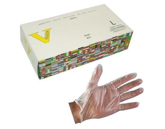 Picture of VTouch Vinyl Clear Industrial Grade Glove - Lightly Powdered