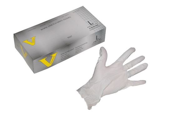 Picture of VStretch Vinyl White Stretch Industrial Grade Glove