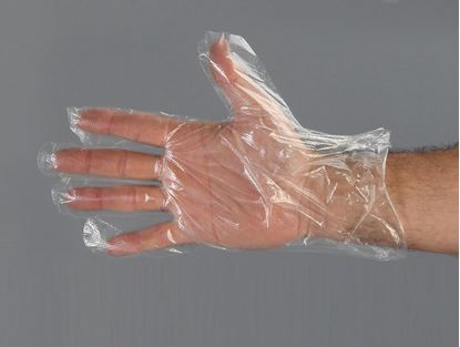 Picture of Low Density Embossed Poly Gloves - 100 per Dispenser
