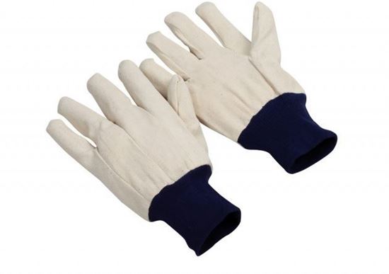 Picture of 8 oz Cotton Canvas Glove, Blue Knit Wrist