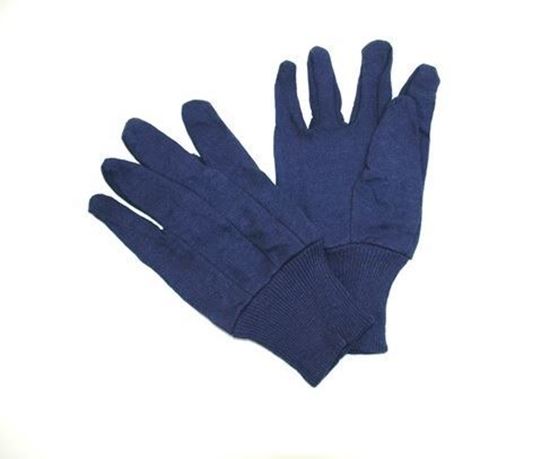 Picture of Heavyweight Blue Jersey Gloves - 100% Cotton