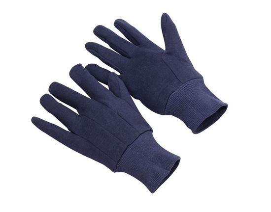 Picture of Heavyweight Blue Jersey Gloves - Large