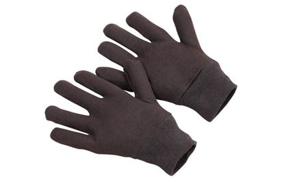 Picture of 9 oz Brown Jersey Gloves - Mens