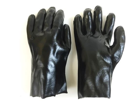 Picture of Black Dip Glove - 10 Inch Gauntlett Cuff Smooth Finish