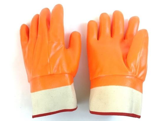 Picture of Fluorescent Orange Foam Lined Double Dipped Glove