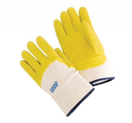 Picture of Economy Palm coated Rubber Gloves - Safety Cuff