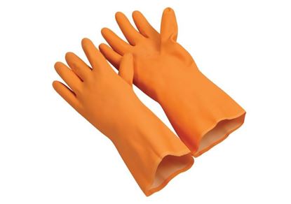 Picture of Orange Latex Gloves - 30 mil