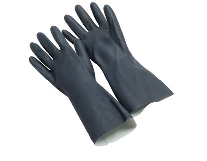 Picture of Black Flocked Neoprene Gloves - 28 mil