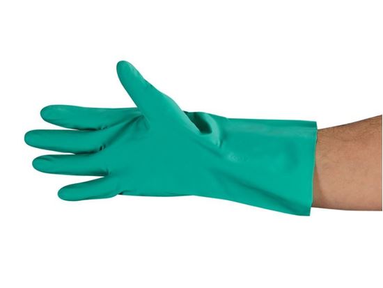 Picture of Green Unlined Nitrile Gloves - 11 mil
