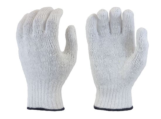 Picture of Bleached White String Knit Glove - Polyester/Cotton