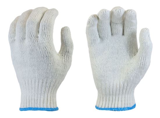 Picture of Bleach White Poly/Acrylic/Rayon Gloves String Knit Gloves