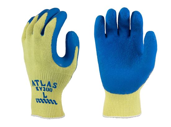 Picture of Atlas® Blue Rubber Coated Gloves - Kevlar String Knit Liner