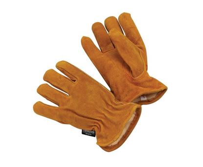 Picture of Russet Cow Split Leather Gloves - Thinsulate® Lined