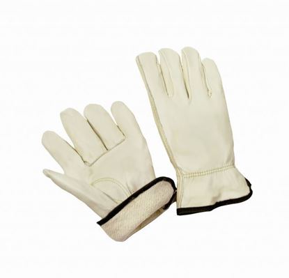 Picture of Cow Grain Leather Driver Gloves - Fleece Lined