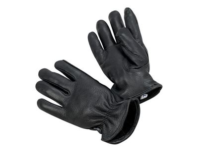 Picture of Black Deerskin Grain Leather Gloves - Thinsulate® Lined