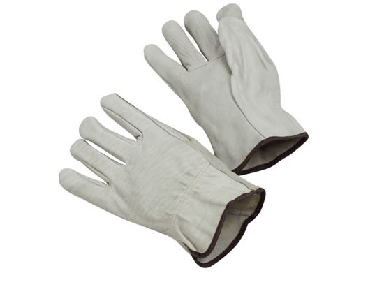 Picture of Economy Grade Cow Grain Leather Driver Gloves - Unlined Straight Thumb