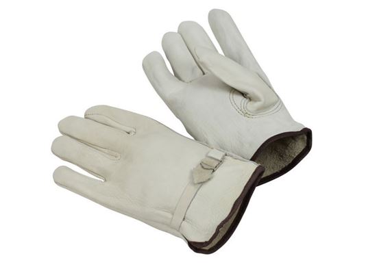 Picture of Cow Grain Leather Gloves - Leather Pull Straight Keystone Thumb