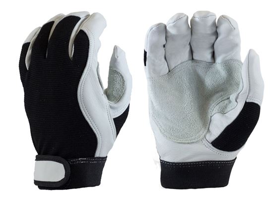 Picture of Goat Leather Mechanics Gloves - Velcro Wrist