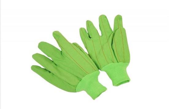 Picture of Lime Green Double Palm Gloves - 100% Cord