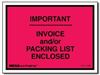 Picture of Packing List / Invoice Enclosed - Opaque Red Face
