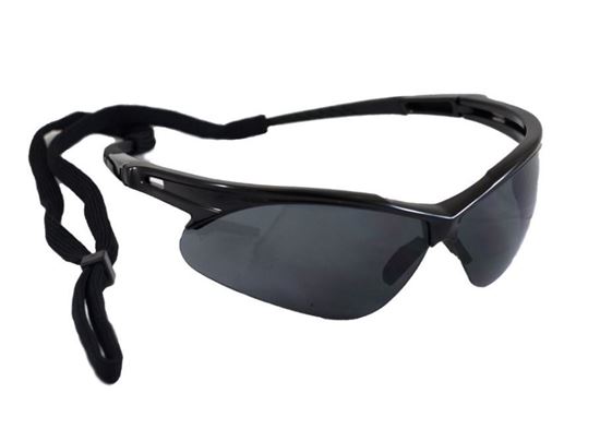 Picture of Arrow Safety Glasses - Black Frame with Cord