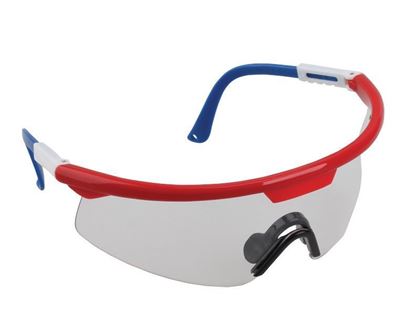 Picture of Gladiator Safety Glasses - Red, White, Blue Frame