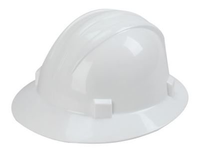 Picture of Full Brim White 4 Point Suspension - Ratchet Size Adjustment