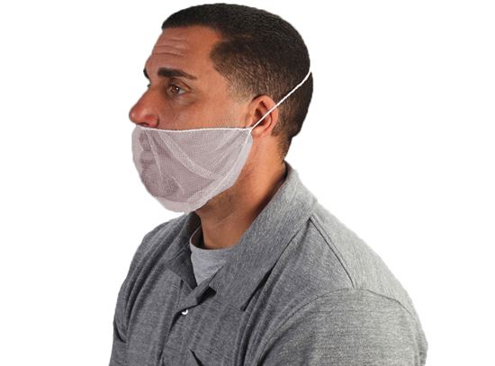 Picture of White Nylon Beard Cover - Universal Size