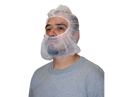 Picture of Beard and Hair Cover Combos - 21 Inches White