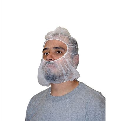 Picture of Beard and Hair Cover Combos - 24 Inches White