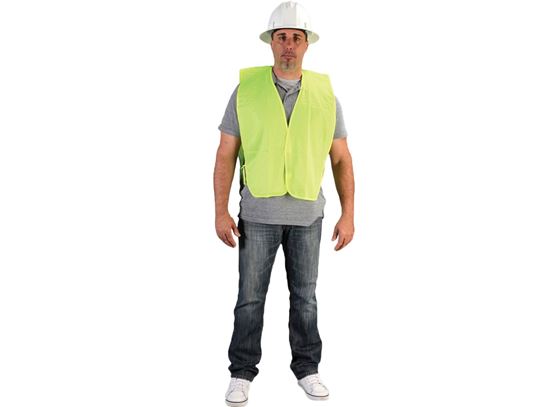Picture of Lime Green Polyester Vest - String Side Ties