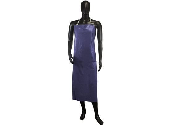Picture of Blue Aprons with Adjustable Strings - 8 mil 35 x 45 Inches