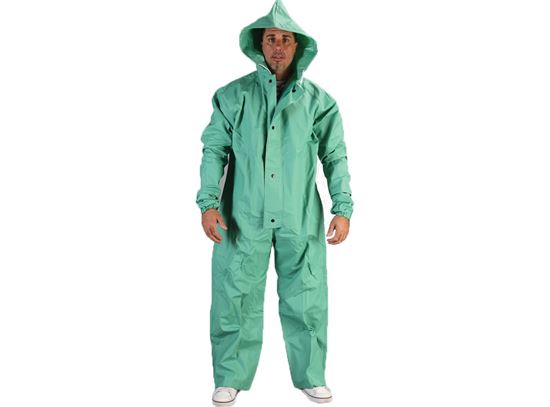Picture of Green PVC/Nylon Coverall - One Piece
