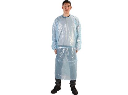 Picture of Blue PE Isolation Gown