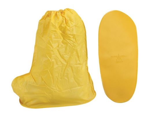 Picture of Yellow PVC Shoe Covers - Over the Shoe 15 Inches