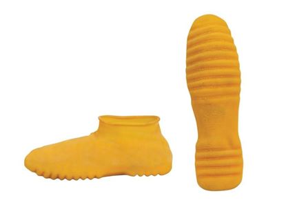 Picture of Yellow Latex Shoe Covers - Over the Shoe 6 Inches