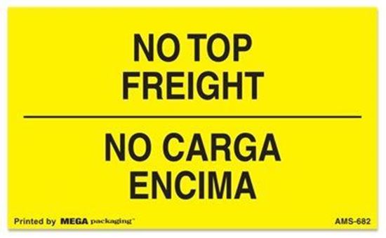 Picture of No Top Freight - No Carga Encima Printed Labels