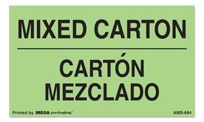 Picture of Mixed Carton - Cartón Mezclado - Printed Labels