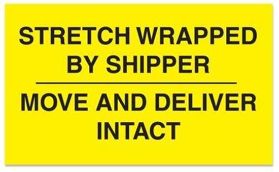 Picture of Stretch Wrapped By Shipper - Printed Labels