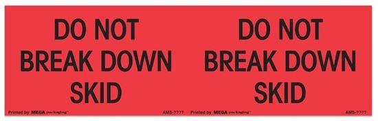 Picture of Do Not Break Down Skid - Printed Labels
