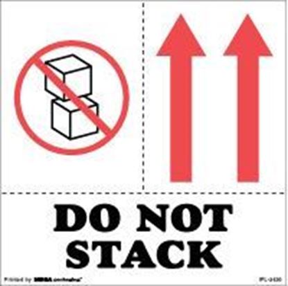 Picture of Do Not Stack 6 x 6  - Printed Labels