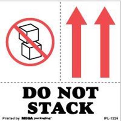 Picture of Do Not Stack 4 x 4 - Printed Labels