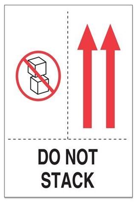 Picture of Do Not Stack 4 x 6 - Printed Labels