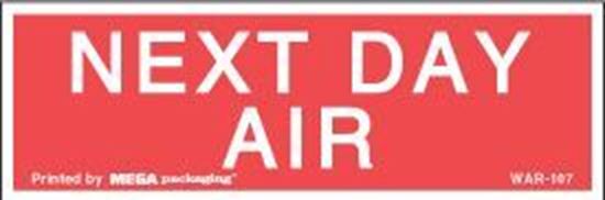 Picture of Next Day Air - Red Printed Labels
